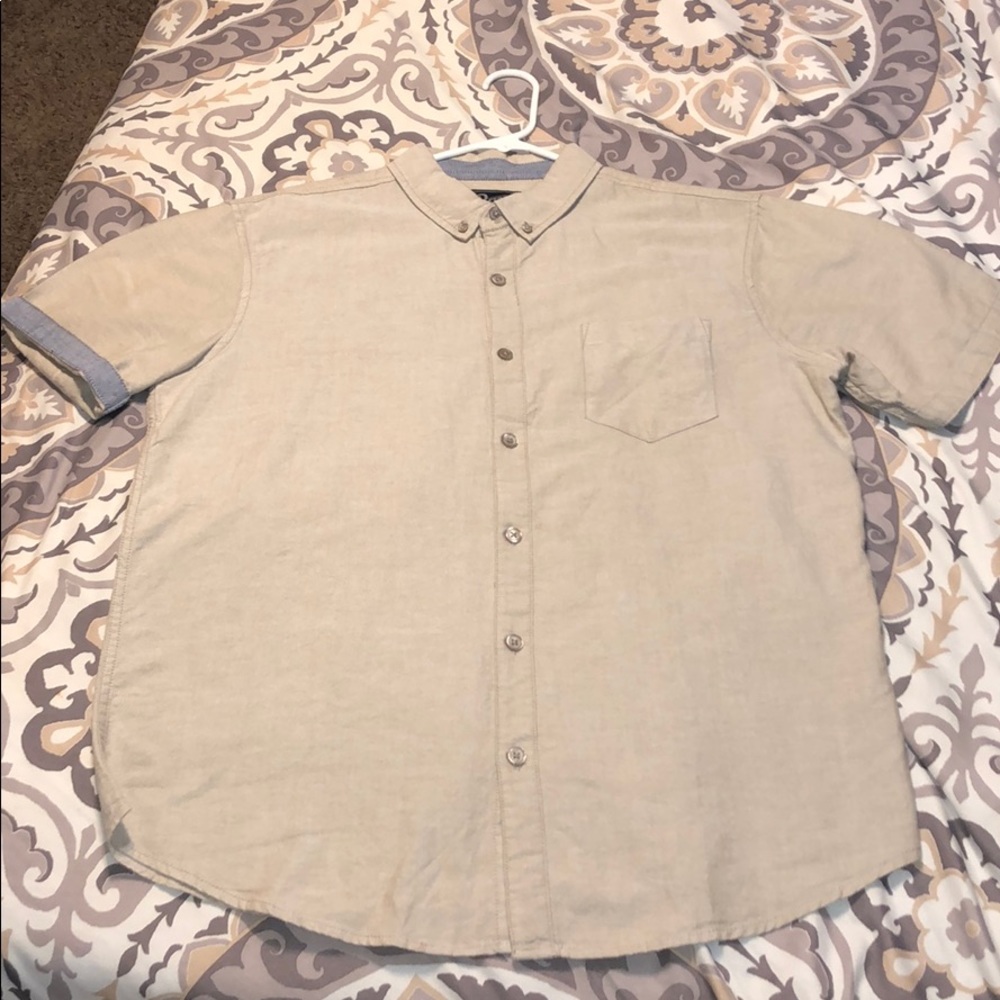 Khaki Oxford button shirt